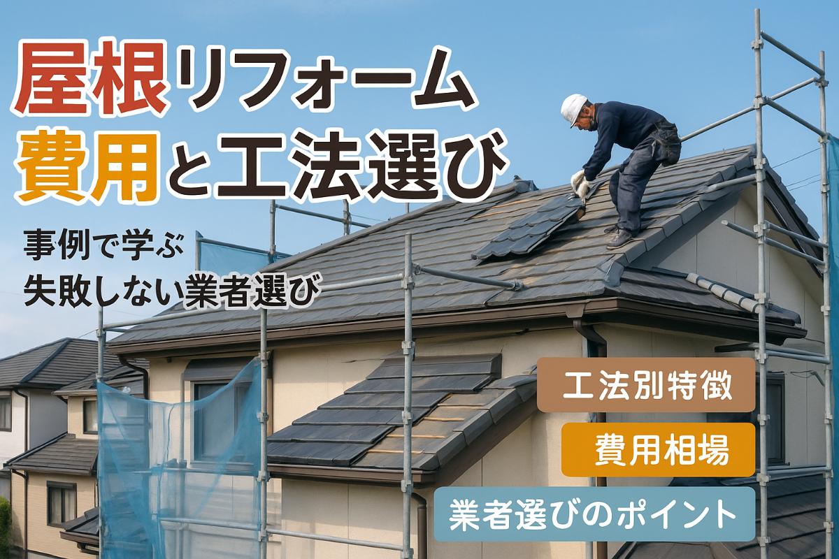 リフォームの屋根の費用相場と工法別の選び方徹底解説！事例で分かる失敗しない業者選びのコツ