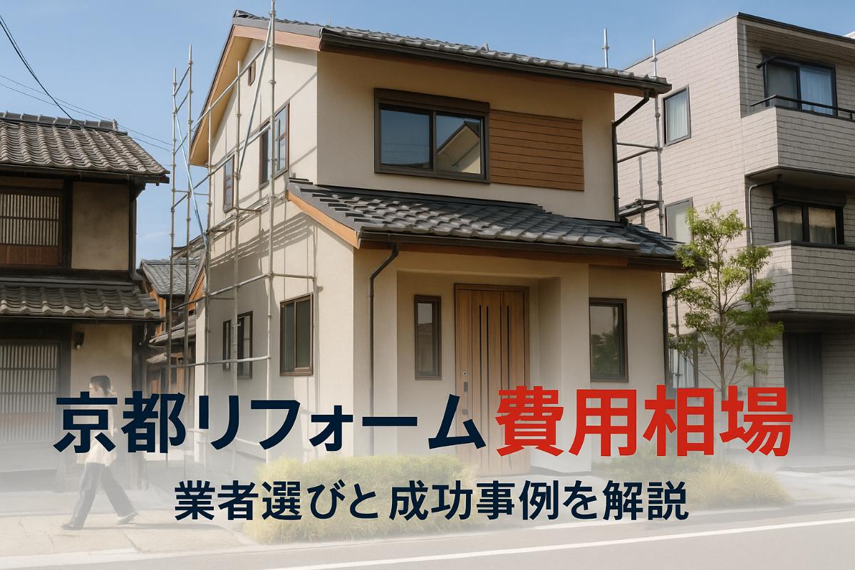京都市でリフォームの費用相場｜優良業者の選び方と成功事例も徹底解説