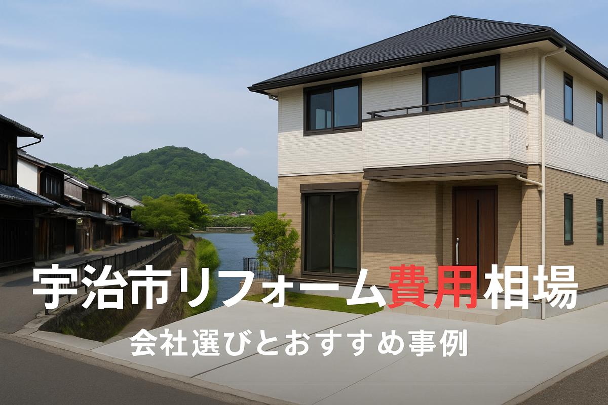 宇治市でリフォームの費用相場と会社選びガイド｜口コミで評判のおすすめ事例