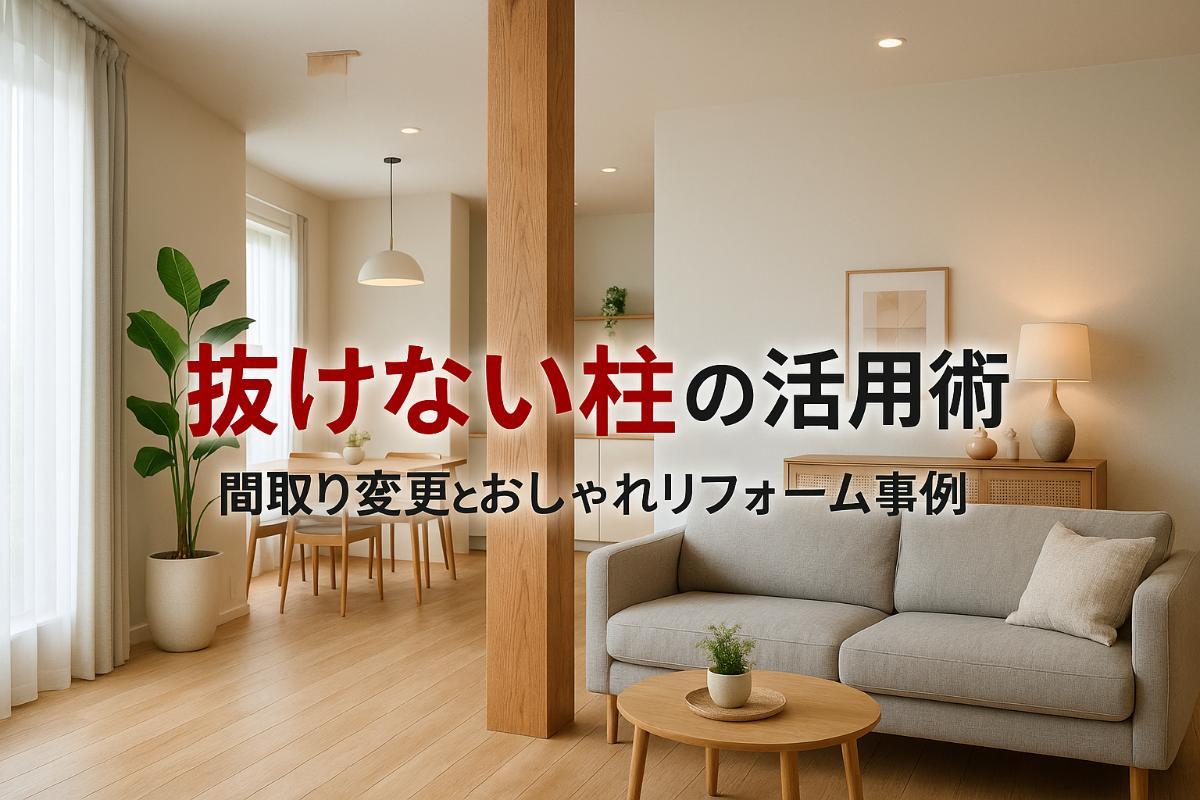 リフォームで抜けない柱を活用した間取り変更とおしゃれ事例を徹底解説