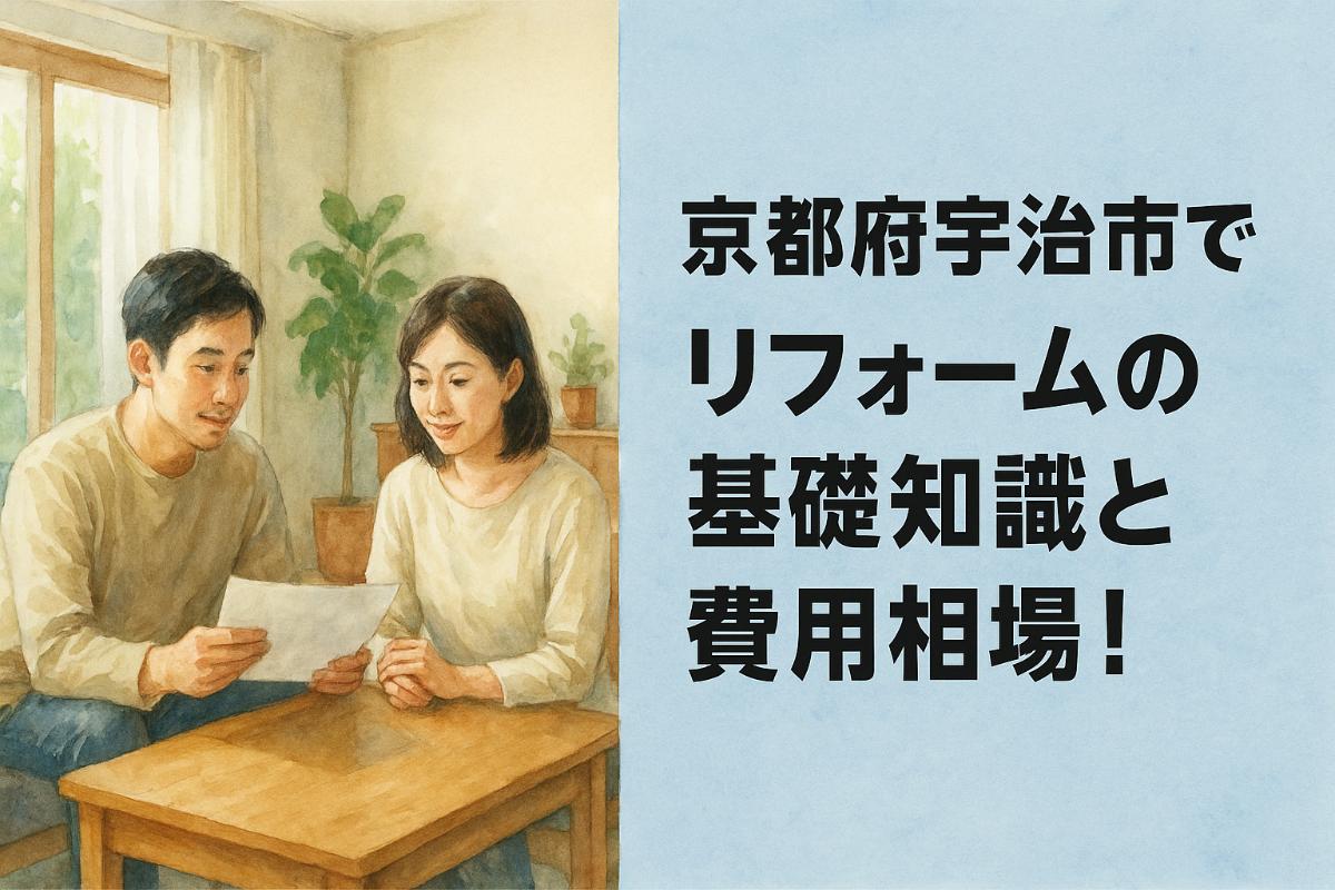 京都府宇治市でリフォームの基礎知識と費用相場！おすすめ業者の選び方も解説