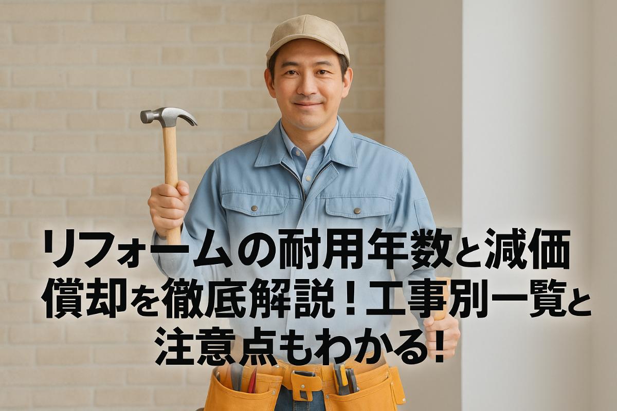 リフォームの耐用年数と減価償却を徹底解説｜工事別一覧と注意点もわかる！