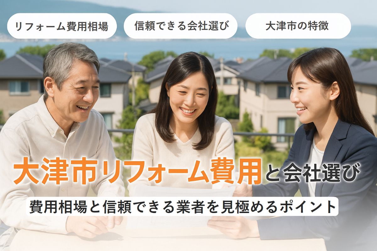 大津市でのリフォームの費用相場から信頼できる会社選びを徹底解説