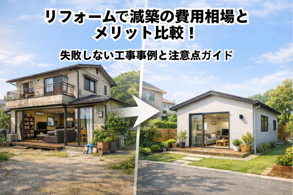 リフォームで減築の費用相場とメリット比較！失敗しない工事事例と注意点ガイド