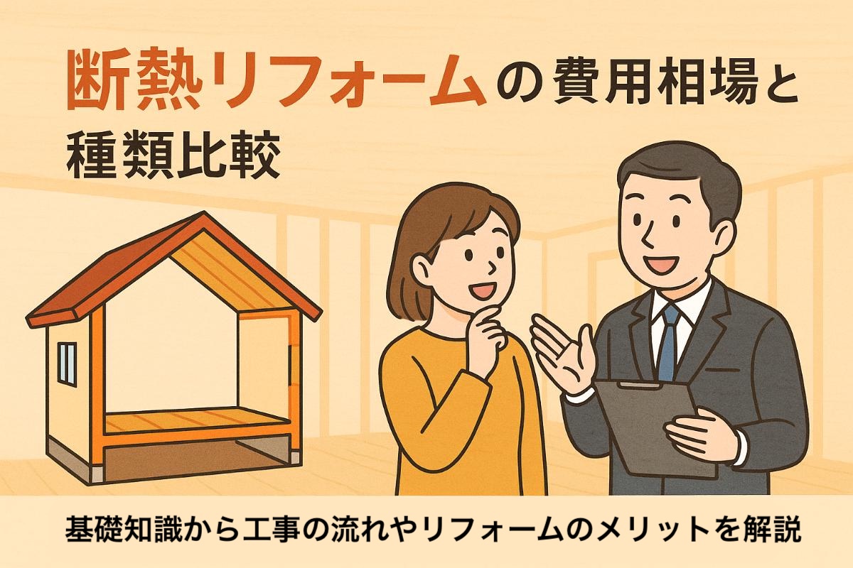 断熱リフォームの費用相場と種類比較！基礎知識から工事の流れやリフォームのメリットを解説