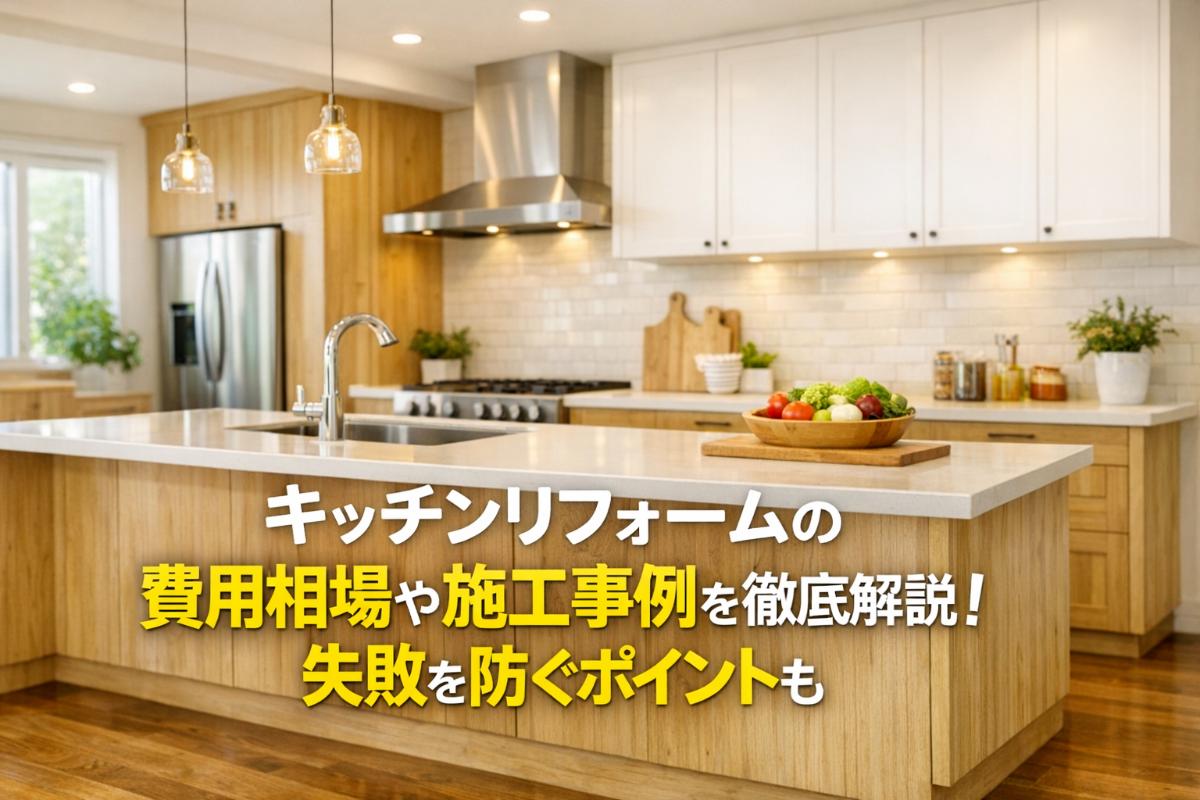 キッチンリフォームの費用相場や施工事例を徹底解説！失敗を防ぐポイントも