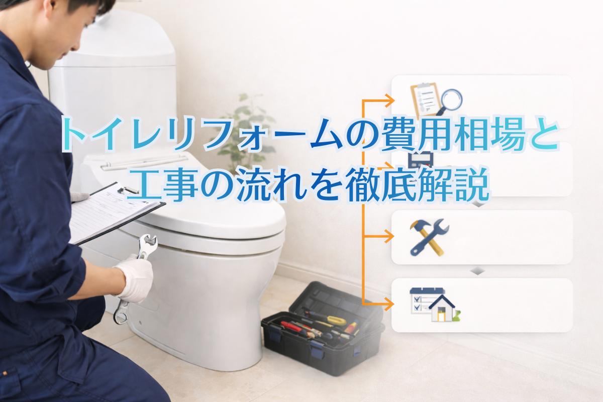 トイレリフォームの費用相場と工事の流れを徹底解説